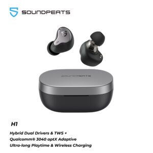 SOUNDPEATS H1 Hybrid Dual Driver TWS Earphone Bluetooth 5 2 Apt X QCC3040 HiFi sound Wireless