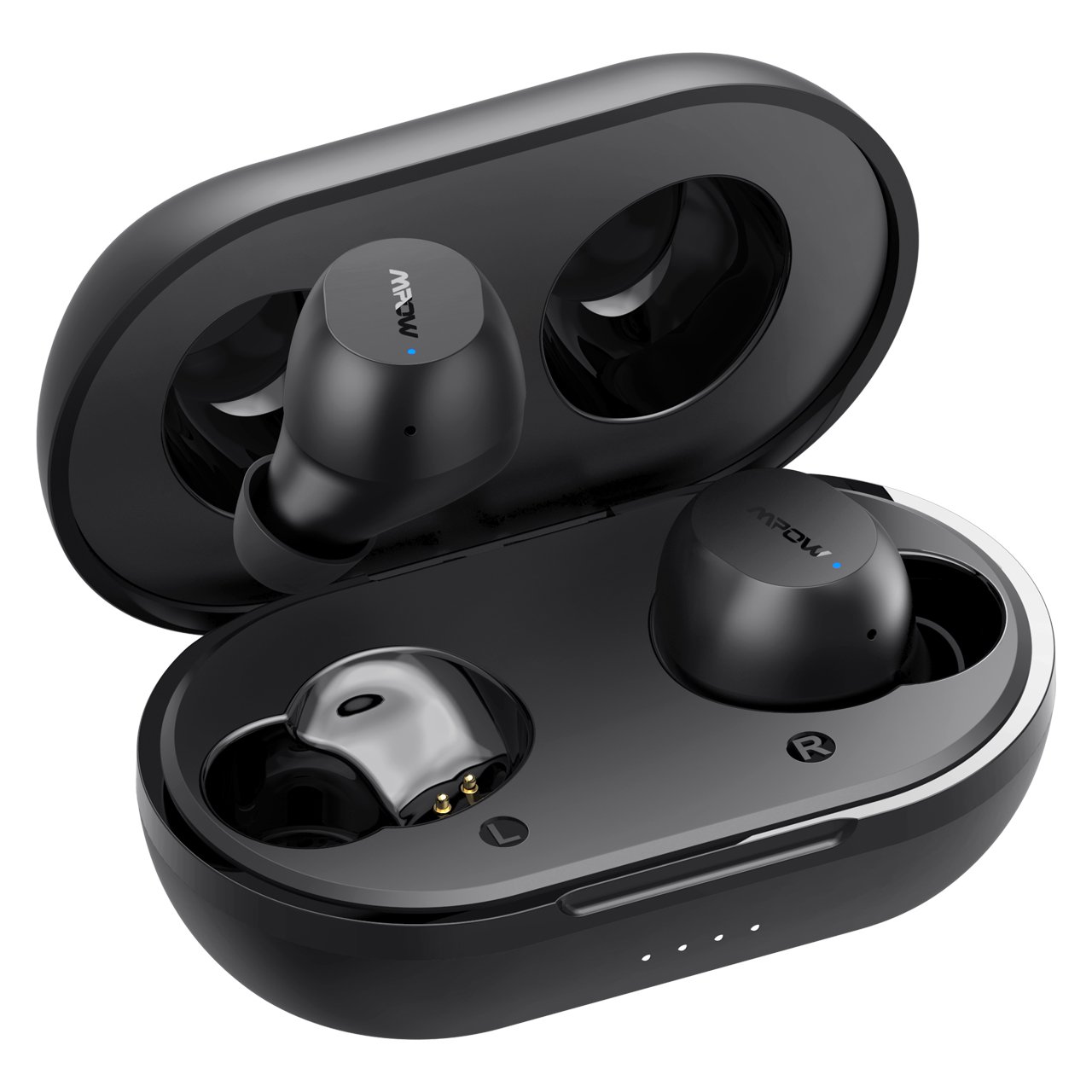 mpow m12 bluetooth 50 wireless earbuds with wireless charging case ipx8
